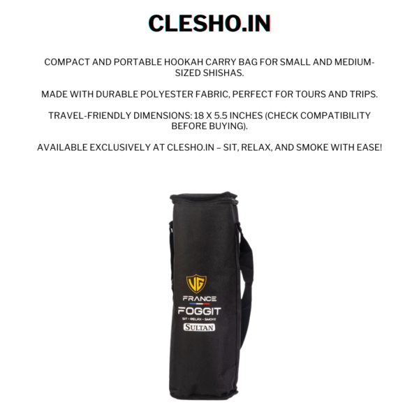 Hookah Stem Carrying Bag – Premium Protection for Your Hookah Stem Exclusively on Clesho.in