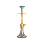 Clesho Tokyo X Hookah - Golden Stem  Cut Glass Base - Image 2