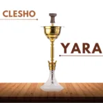 Cocoyaya Yara 2.0 Hookah - Golden stem with Transparent Base + Free Carry Bag - Image 2
