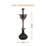 COCOYAYA Yara Hookah - Coffee stem with Base Black + Free Carry Bag - Image 2