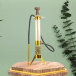 COCOYAYA Denali Bonzai Golden Hookah - 33" with Acrylic transparent base - Image 2