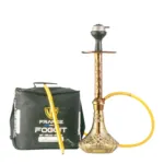 Alexander Hookah with Bag - Copper Stem and Grey Base Hookah By Clesho
