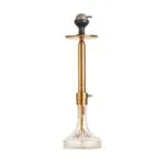 Attack Hookah with Travel Bag - Bronze Stem & Transparent Glass Base - Image 3
