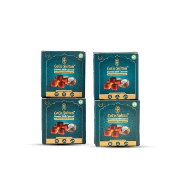 COCO Sultan Coconut Coal for Hookah - 250g (Pack of 4)