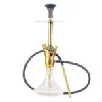 COCOYAYA Baku Cigar Hookah - Golden with Transparent Base