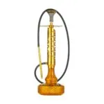 Clesho Crucio Hookah (Ferro Series) - Gold Stem / Amber Base