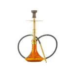 COCOYAYA Draco Hookah – Gold Stem with Amber Base