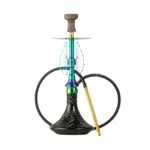 COCOYAYA Draco Hookah – Rainbow Stem with Black Base