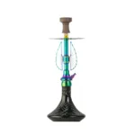 COCOYAYA Draco Hookah – Rainbow Stem with Black Base - Image 2