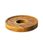 Clesho Wooden Hookah Base Stand with LED Light – Small - Image 2
