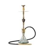 COCOYAYA Jungle Series Cigar Hookah - Golden (Transparent Base)