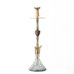 COCOYAYA Jungle Series Cigar Hookah - Golden (Transparent Base) - Image 2