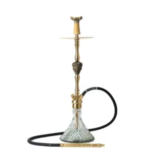 COCOYAYA Jungle Series Wild Jo Hookah - Golden (Transparent Base)