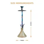 COCOYAYA King Series Carlos Hookah - Rainbow Stem - Image 3