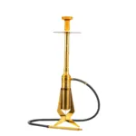 COCOYAYA Majestic Gold Stainless Steel Hookah – 31+ Inches Premium Shisha with Terracotta Bowl