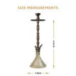 COCOYAYA King Series Dario Hookah - Coffee Stem with Transparent Glass Base by CLESHO - Image 2