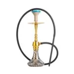 Clesho Tokyo X Hookah - Golden Stem  Cut Glass Base