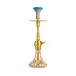 Clesho Tokyo X Hookah - Golden Stem  Golden Cut Glass Base - Image 2