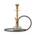 Clesho Valencia Hookah - Golden Stam Grey Cut Base (19+ inches)