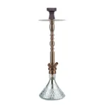 Carlos King 28-Inch Hookah - Rose Gold Stem with Sturdy Glass Base by CLESHO