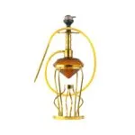 Gemstone Hookah - Gold Stem with Amber Base - Image 2