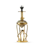 Gemstone Hookah - Gold Stem (Grey Base) - Image 2