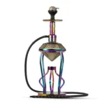 Gemstone Hookah - Rainbow Stem (Grey Base)