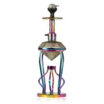 Gemstone Hookah - Rainbow Stem (Grey Base) - Image 2