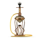 Gemstone Hookah - Rose Gold Stem (Grey Base)