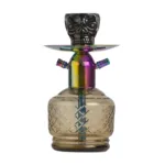 Noddy Flatter Hookah - Rainbow Stem / Grey Base - Image 2