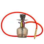 Noddy Flatter Hookah - Rainbow Stem / Grey Base