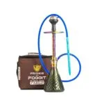 Pablo L5 Hookah with Bag – Green Base with Rainbow Stem