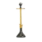 Sultan Hookah - Golden Stem With Black Base – The Ultimate Shisha Experience With Clesho - Image 3