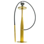 VG France Baseball Gold Hookah - Premium 30-Inch Aluminum Hookah