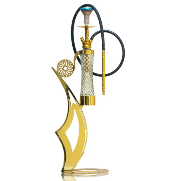 COCOYAYA Denver Fly Hookah - Golden Wings - Transparent Bottle