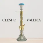 COCOYAYA Valeria Hookah – Gold Stem with Grey Base - Image 2