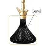 COCOYAYA King Series Hookah Base – Black (Without Lock) - Image 2
