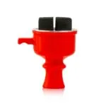 Silicone Pull Drawer Hookah Chillum with Tray – Red