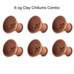 6 DXB Clay Phunnel Hookah Chillum Combo