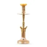 COCOYAYA Barcelona Hookah – Gold Stem with Goldish Crystal Base - Image 2