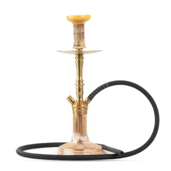 COCOYAYA Barcelona Hookah – Gold Stem with Goldish Crystal Base