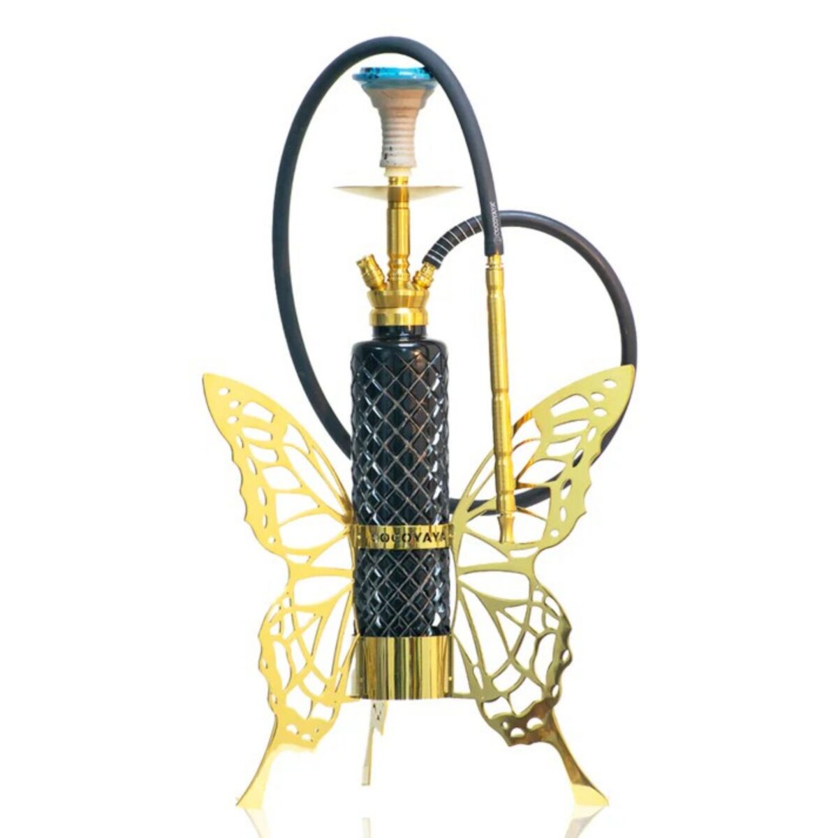 COCOYAYA Butterfly Hookah - Golden _ Black Bottle (3)