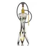 COCOYAYA Khalifa Hookah – 42 Inches | Premium Golden Hookah with LED, Remote & X-Function