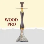 COCOYAYA Wood Pro Hookah – Black Wooden Stem & Transparent Glass Base - Image 2