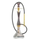 COCOYAYA Wood Pro Hookah – Black Wooden Stem & Transparent Glass Base - Image 4