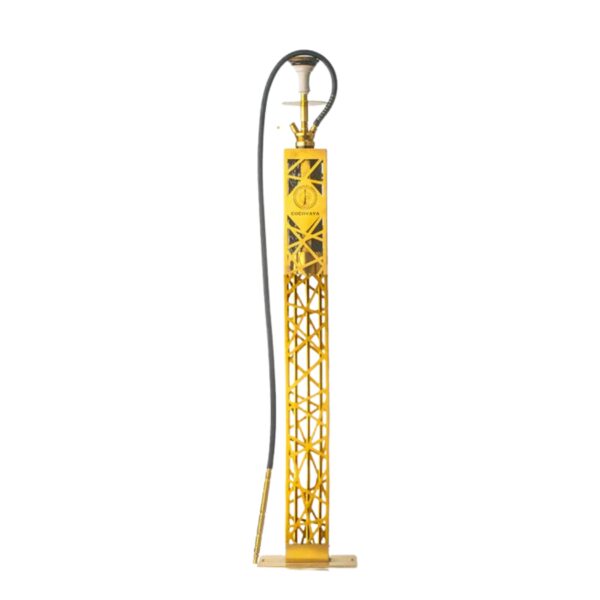 COCOYAYA Zenith Hookah – Premium 52 Inch Golden Edition | Designer Glass Bottle Base | Terracotta Bowl | X-Function Smoke