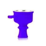 Silicone Pull Drawer Hookah Chillum with Tray – Blue - Image 2