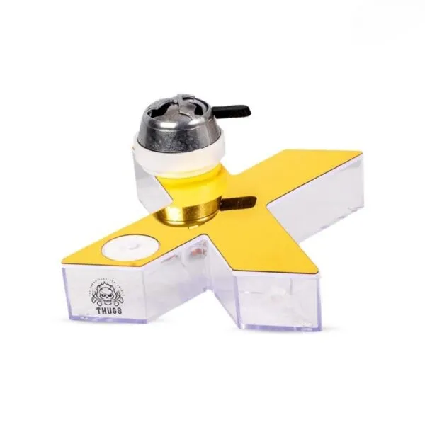 X Shape Car Hookah – Gold Edition