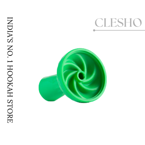 Blade Silicone Chillum for Hookah – Premium Blade Design Bowl (Green)