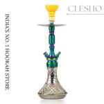 COCOYAYA Pedro Rainbow Edition Hookah – 21 Inches Designer Shisha with Glass Base & Silicone Pipe - Image 2